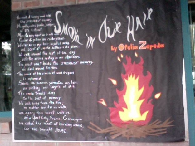 Winter 2011, One of my favorites. The poem is by a local poet called Ofelia Zepeda. At the time, my husband worked at the same university where she teaches and, unbeknownst to me, forwarded her this image! She wrote back that she found it beautiful. I was a little embarrassed, but 2 years later when I happened to meet Ofelia Zepeda at the Tucson Festival of Books, I was glad to have a funny story to share with her. 