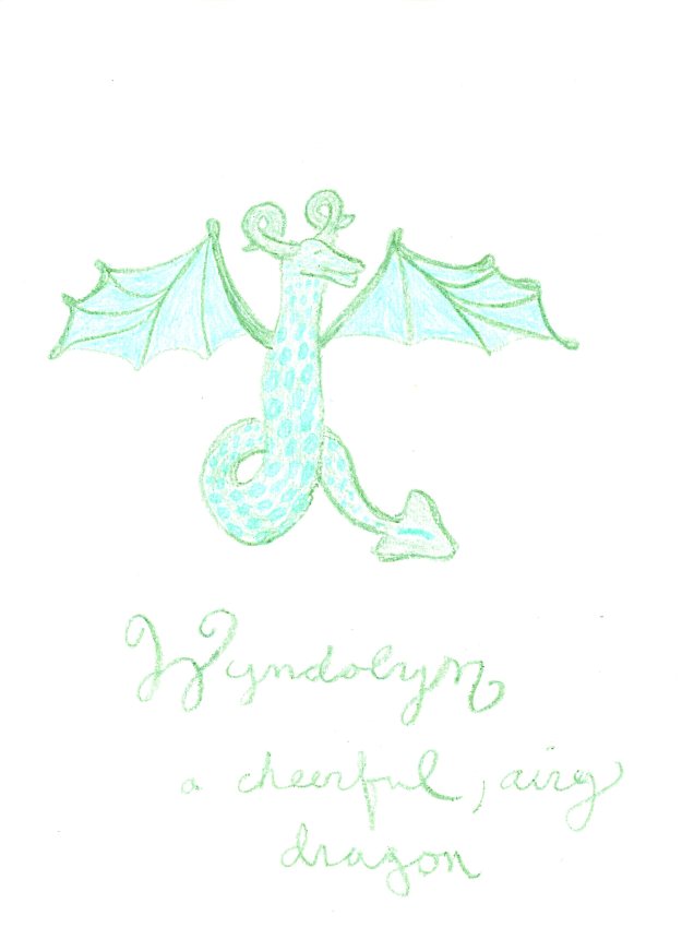 This dragon looks like she would make a good friend. 