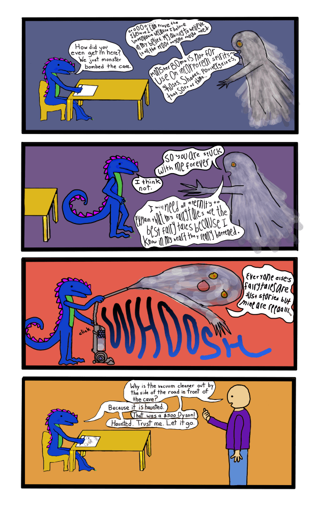 What can I say? The Man is very fond of his vacuum cleaners. 