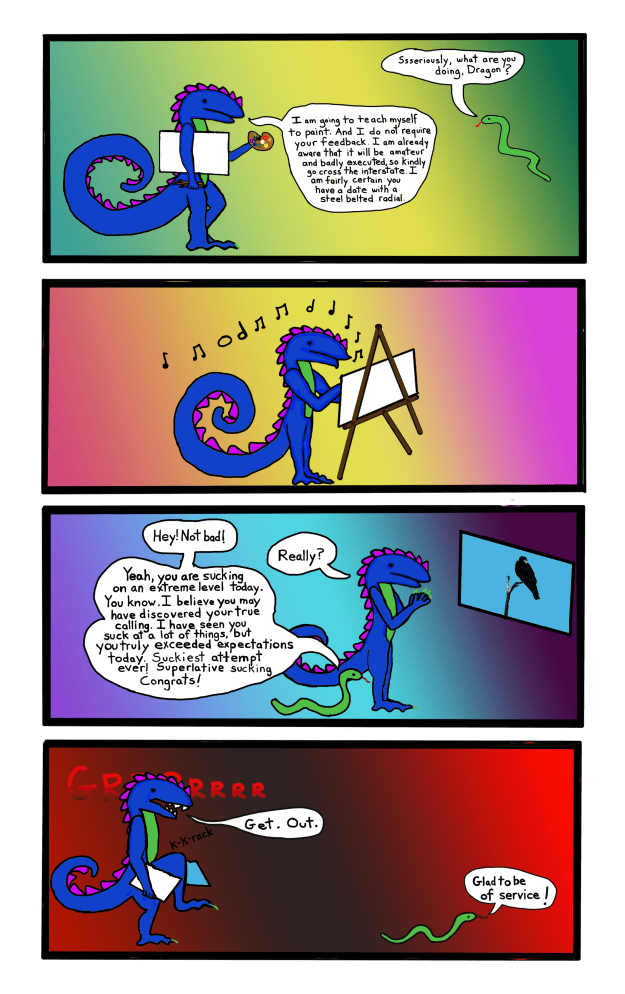 Surprisingly enough, the hardest thing I've had to draw in these comics was that freaking easel. It's still wrong, but it's the best I could do without a reference image. 