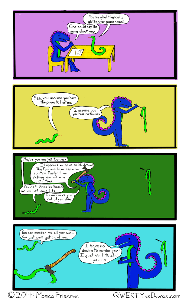 Too many snakes spoil the view. 