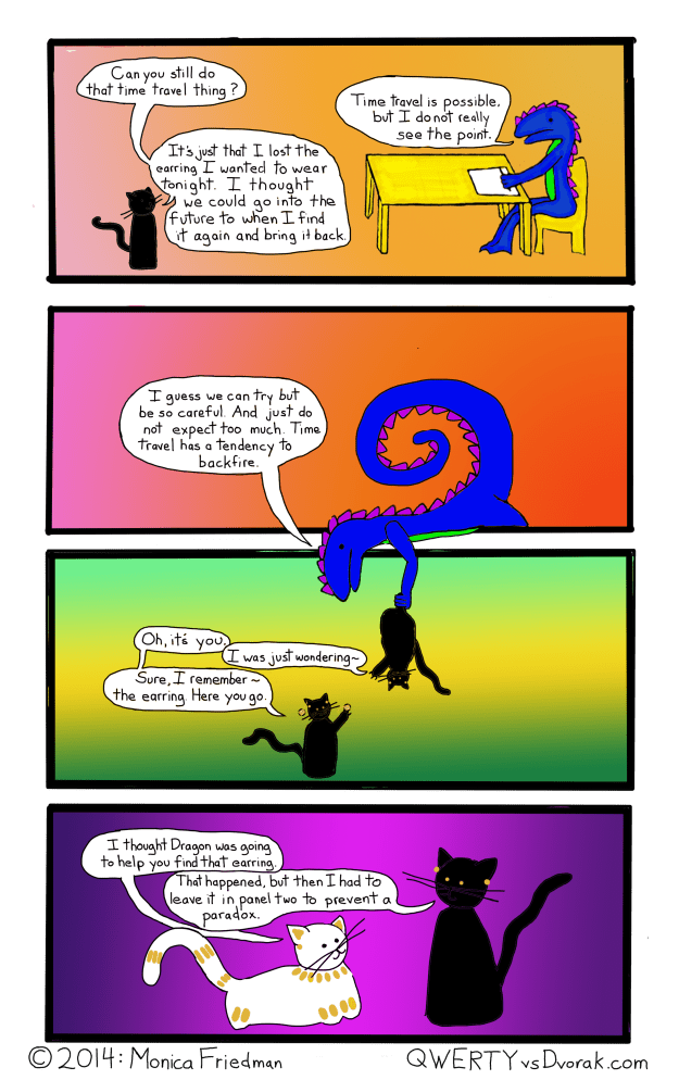 Don't think about it too hard. Time travel is still completely nonsensical.