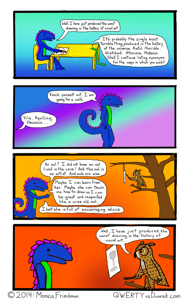 Sometimes all you need to change your point of view is a short walk. Sometimes it doesn't change your point of view at all. 