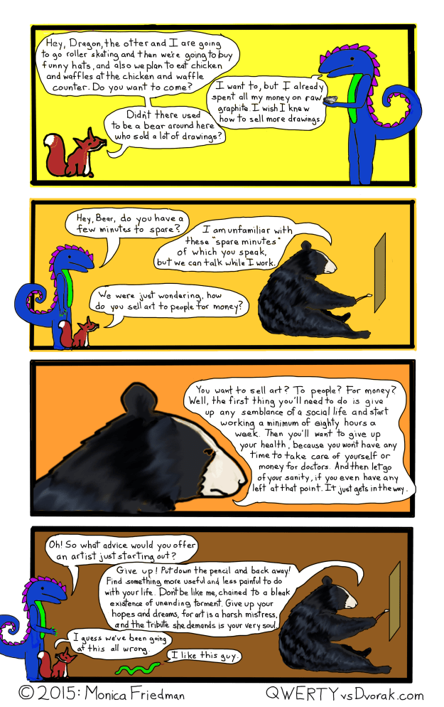 No bears were harmed by anyone other than themselves in the making of this comic. 