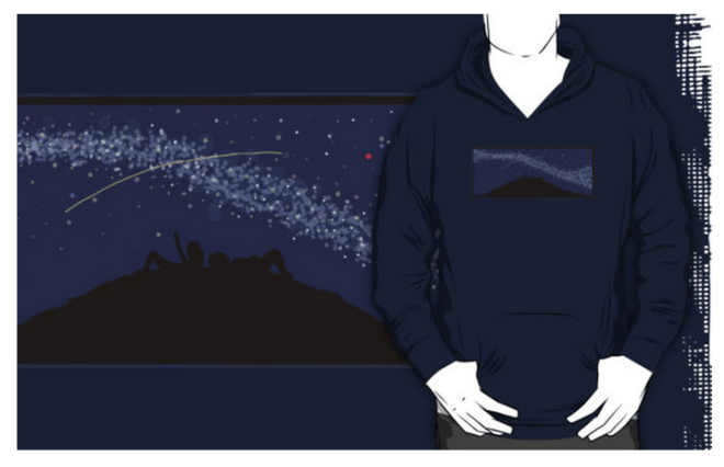 Dragon and The Man beneath the Milky Way