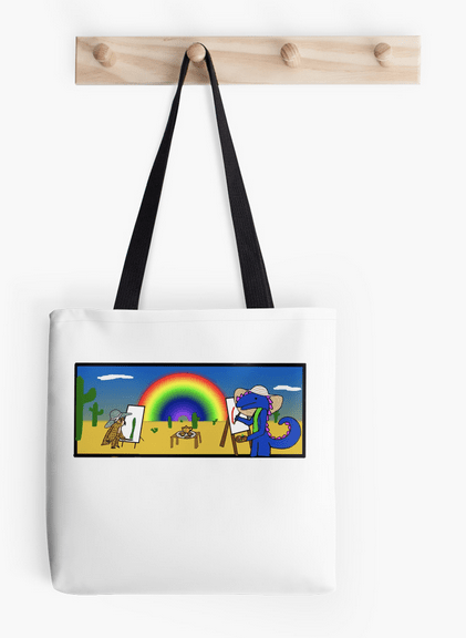 Dragon and Owl Painting in the Desert