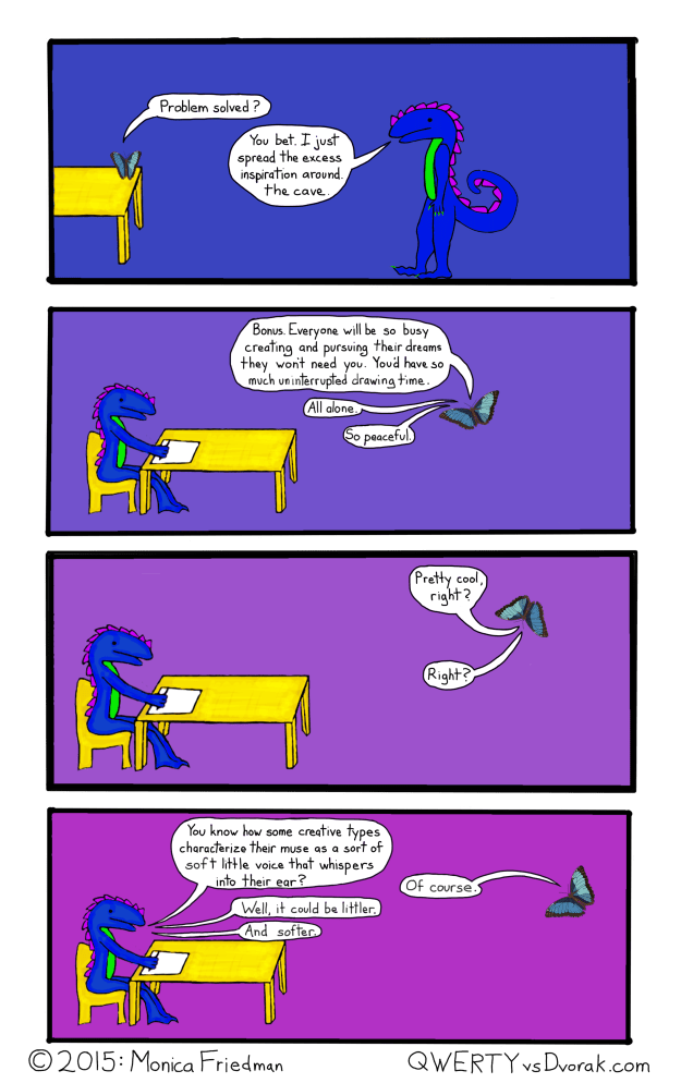 Be vewwy vewwy quiet. I'm wistening fow the voice of inspiwation. 