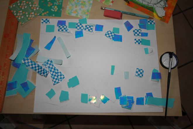 You can't really see my pencil marks but I assure you I wasn't making this up as I went along. 