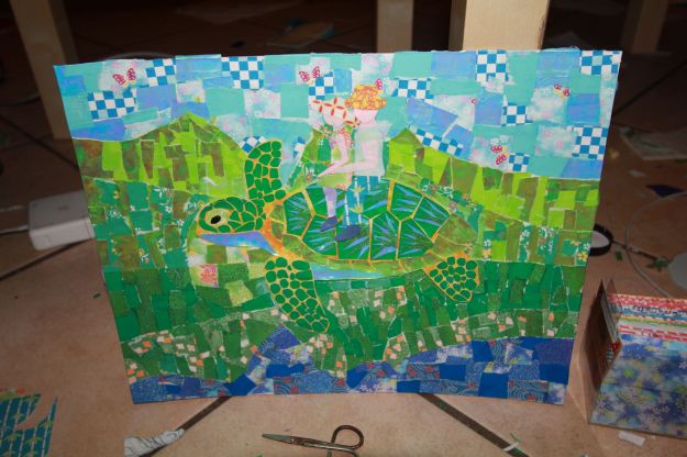 Everybody climb aboard the Flying Sea Turtle Honeymoon Express!